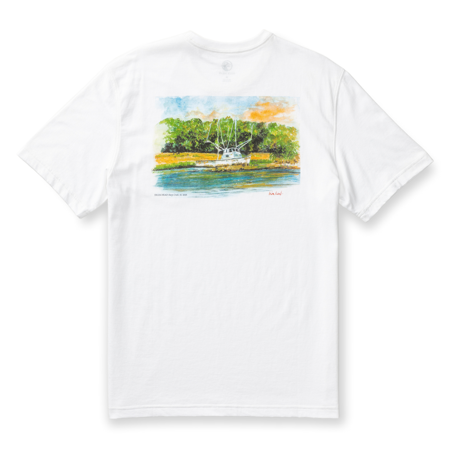 Duck Head Shem Creek T-Shirt - White