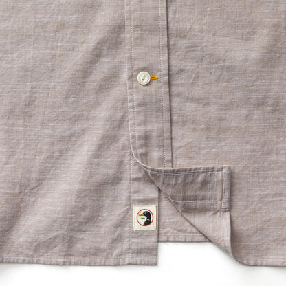 Duck Head Cotton Chambray Sport Shirt - Verona Solid - Clay