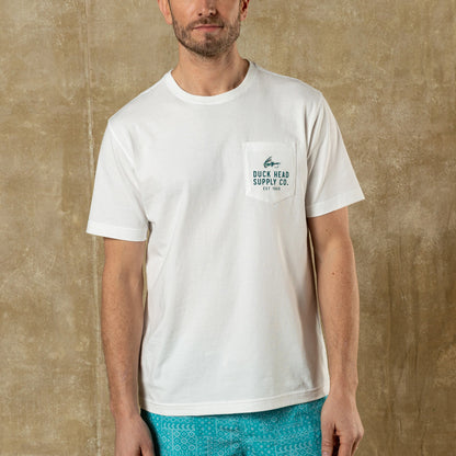 Duck Head Catch Of The Day T-Shirt - Soft White