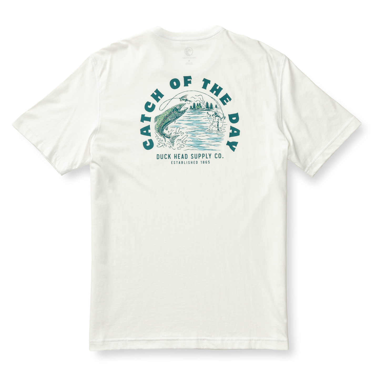 Duck Head Catch Of The Day T-Shirt - Soft White