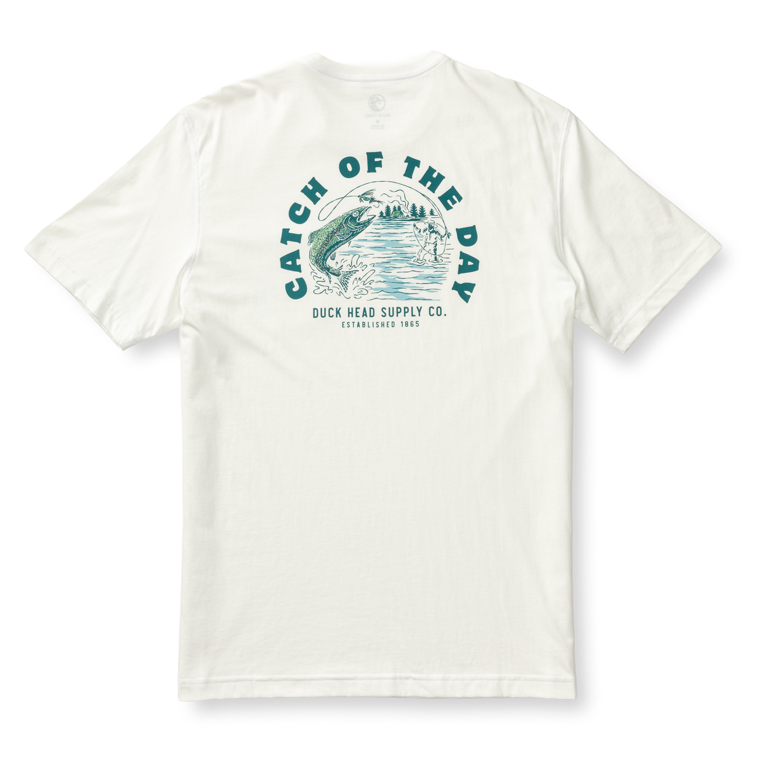 Duck Head Catch Of The Day T-Shirt - Soft White