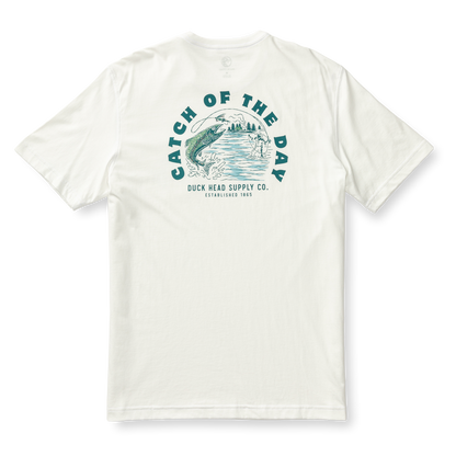 Duck Head Catch Of The Day T-Shirt - Soft White