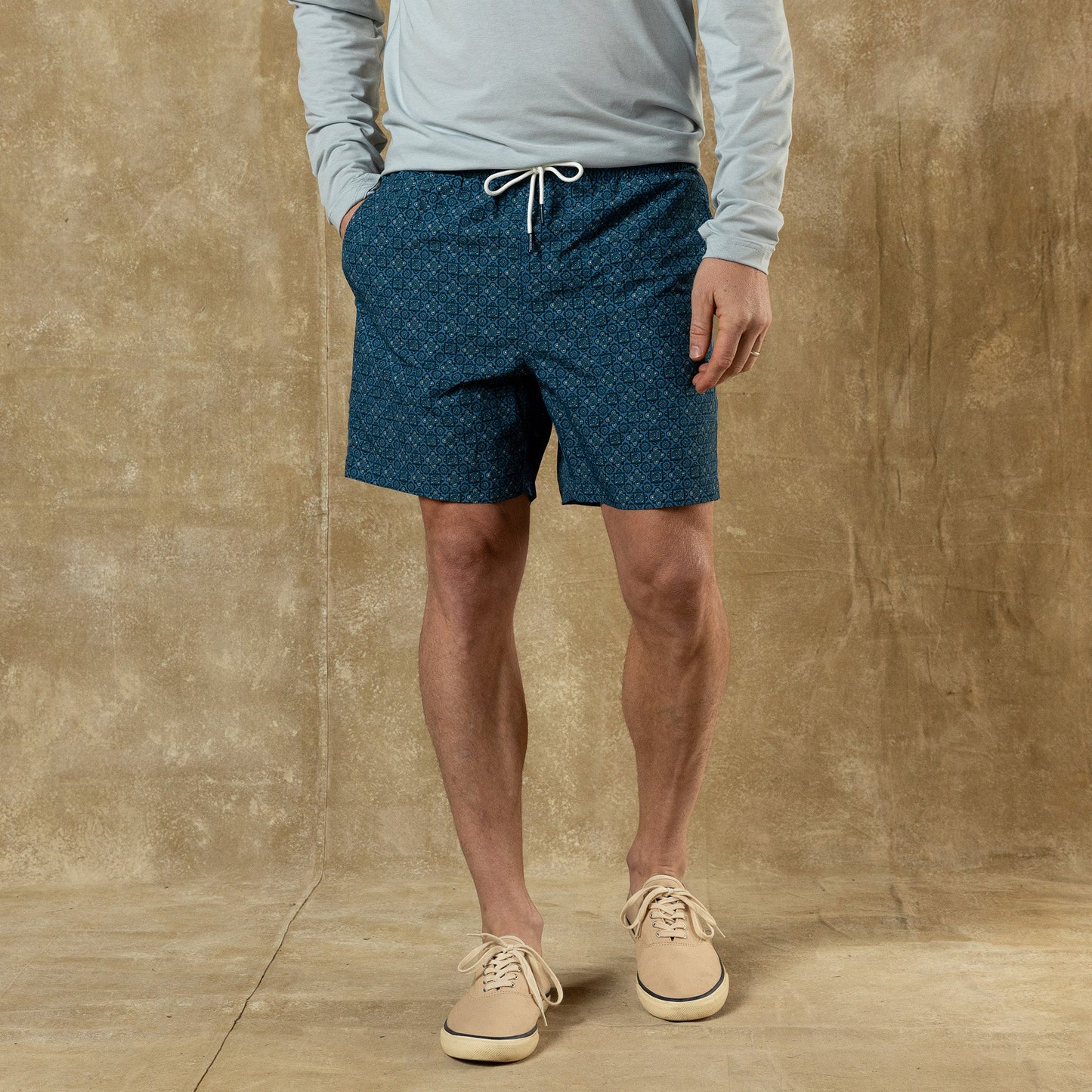 Duck Head 6" Sailport Swim Short - Blue Horizon