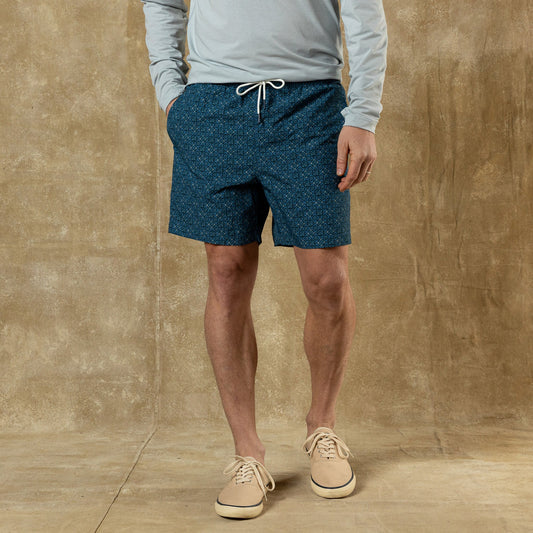 Duck Head 6" Sailport Swim Short - Blue Horizon