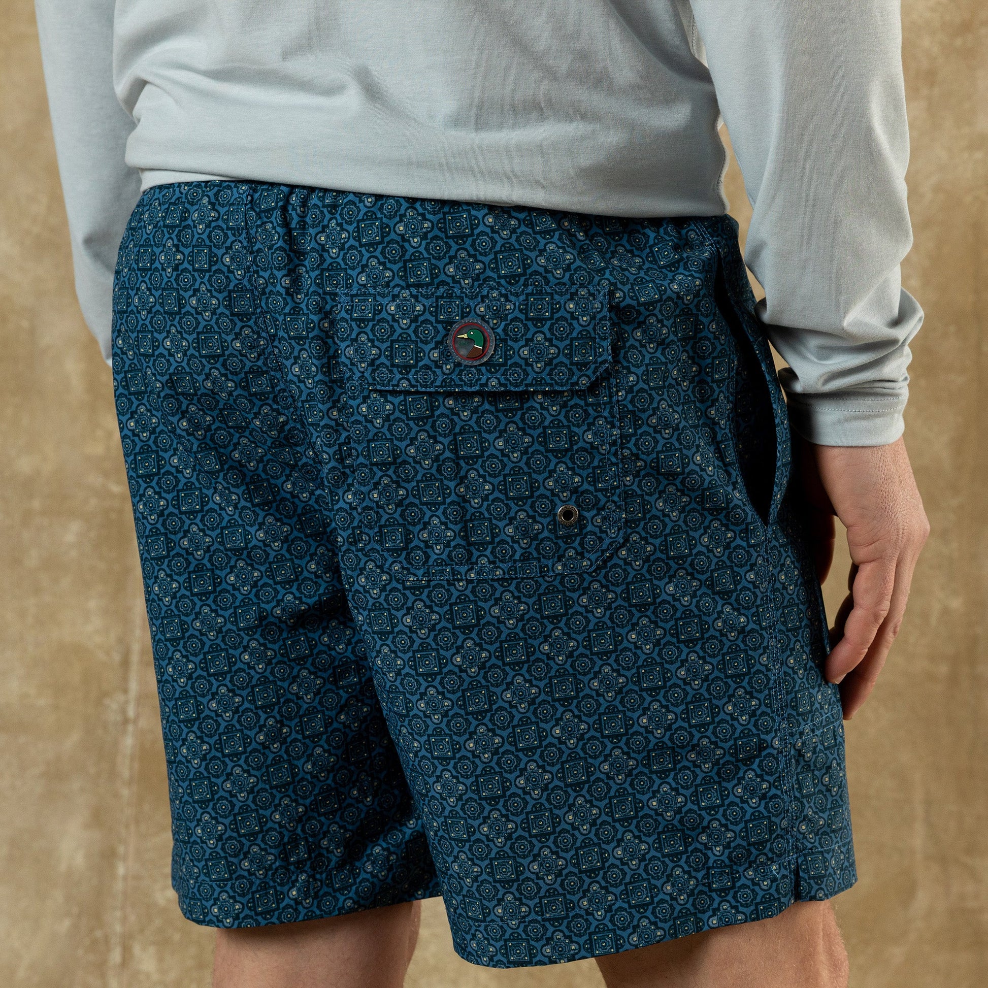 Duck Head 6" Sailport Swim Short - Blue Horizon