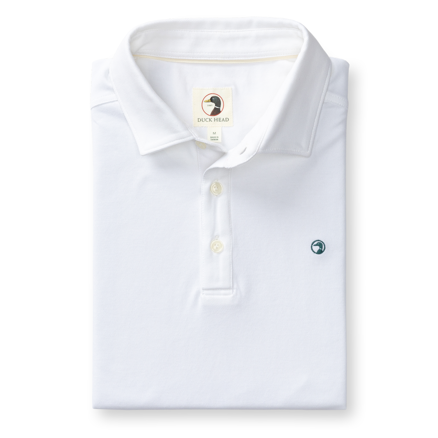 Duck Head Hanover Pima Cotton Pique Polo - White