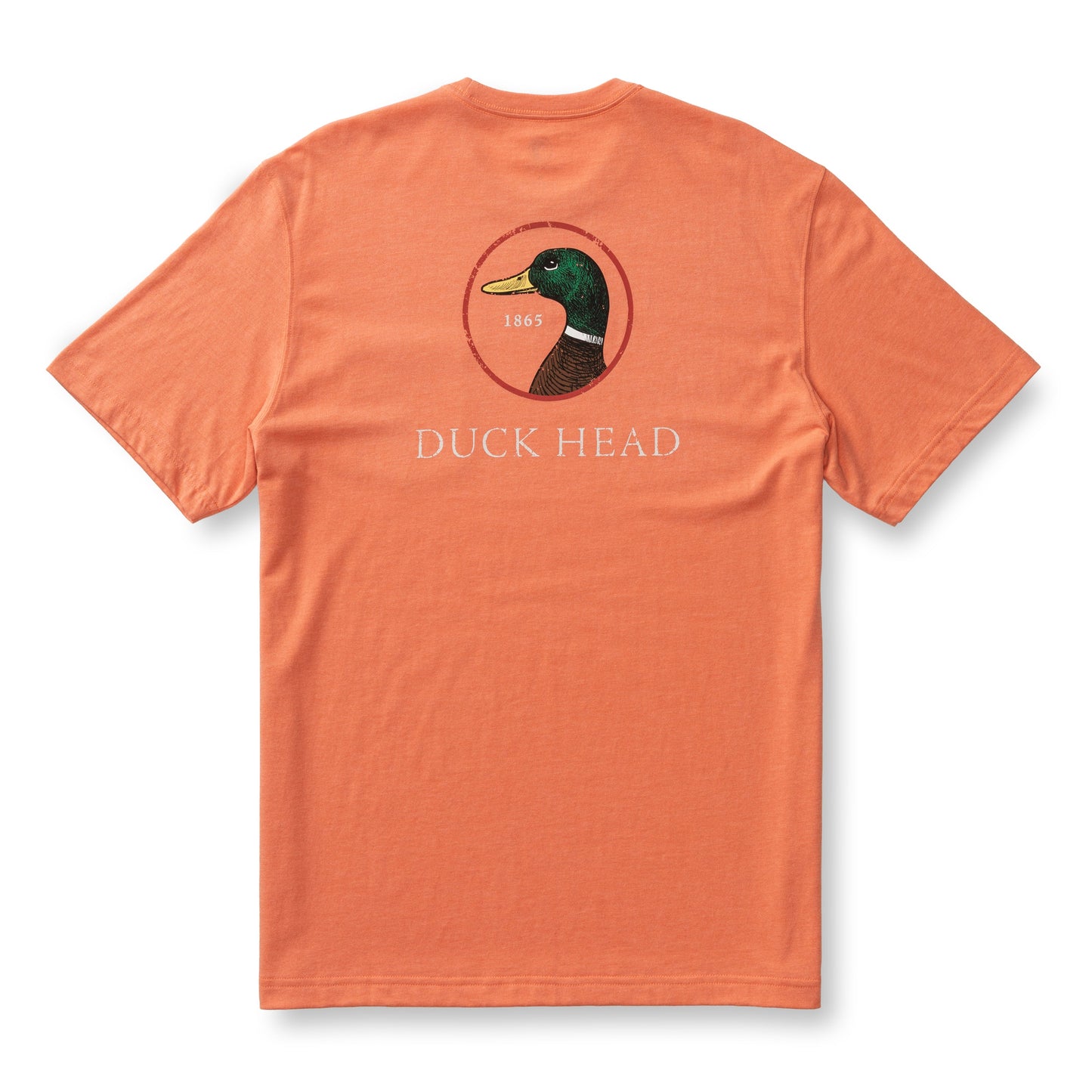 Duck Head Logo Short Sleeve T-Shirt - Coral Heather