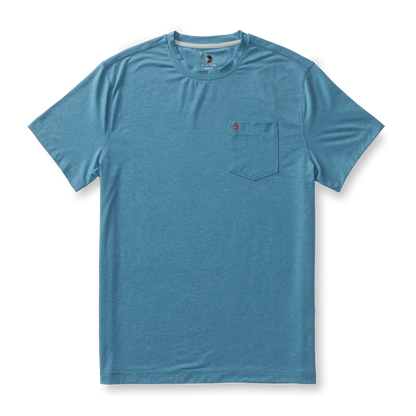 Duck Head Windward Performance T-Shirt - Sunwashed Blue Heather