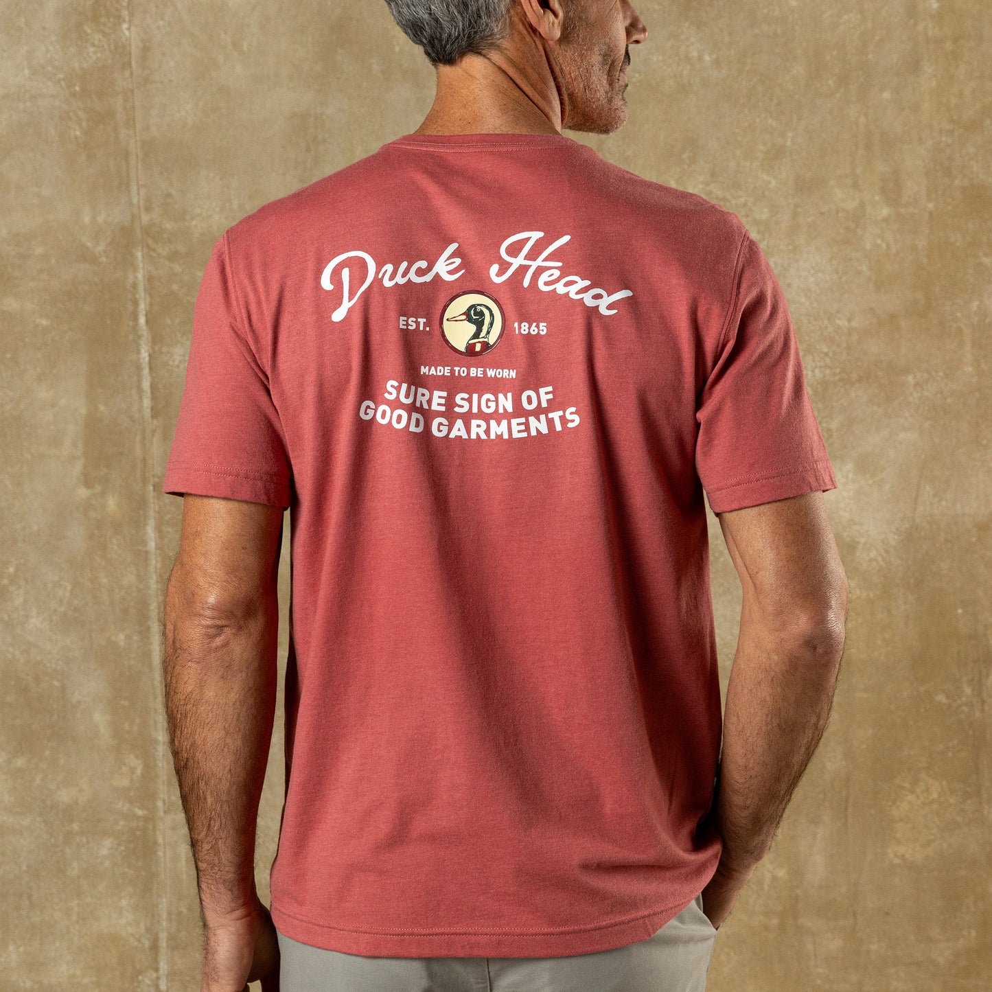 Duck Head Vintage Graphic T-Shirt - Rosewood Heather