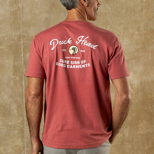 Duck Head Vintage Graphic T-Shirt - Rosewood Heather