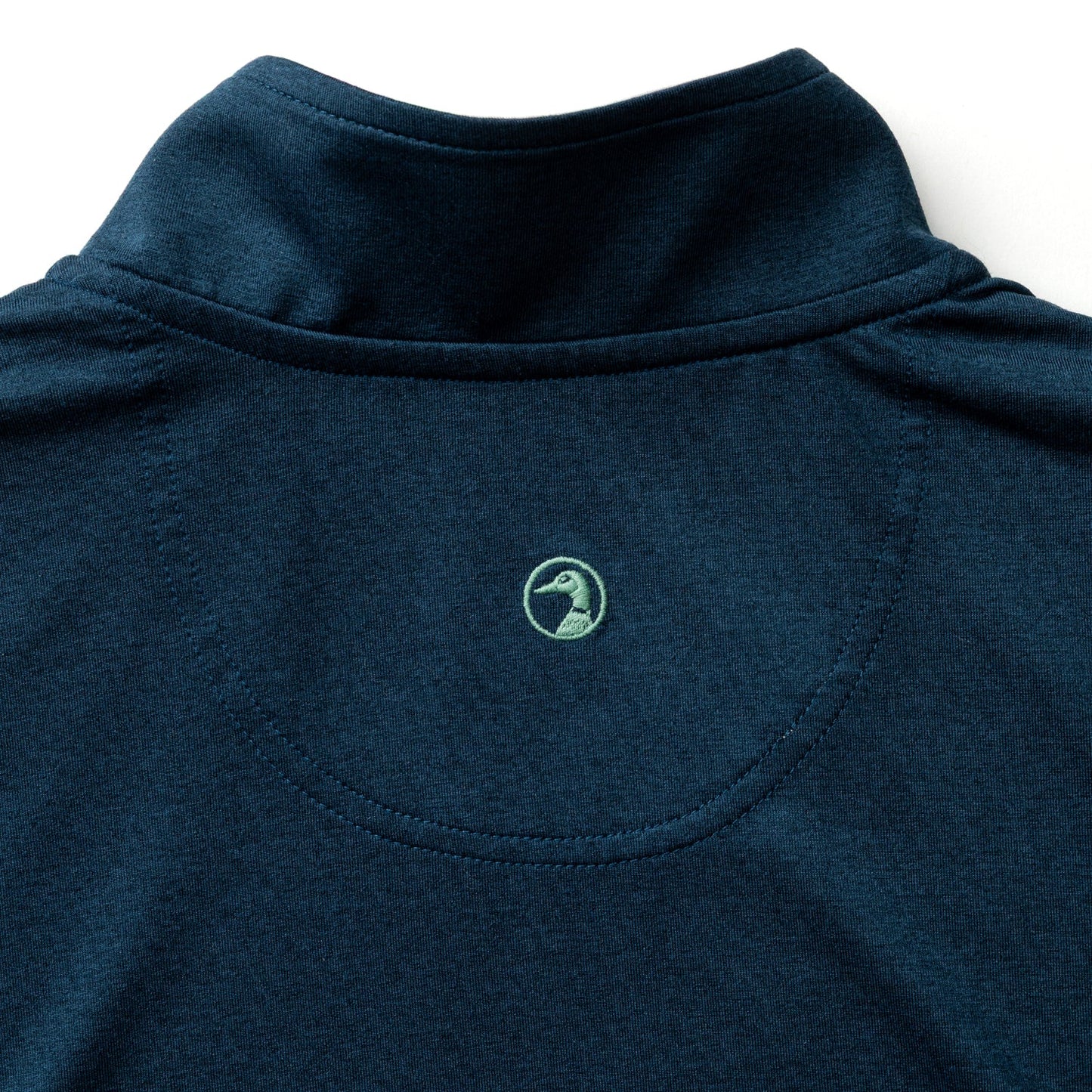 Duck Head Long Drive Performance 1/4 Zip Pullover - Mallard Blue Heather
