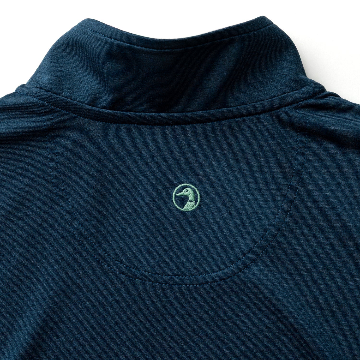 Duck Head Long Drive Performance 1/4 Zip Pullover - Mallard Blue Heather