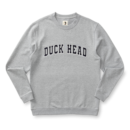 Duck Head Applique Crewneck Sweatshirt - Heather Grey