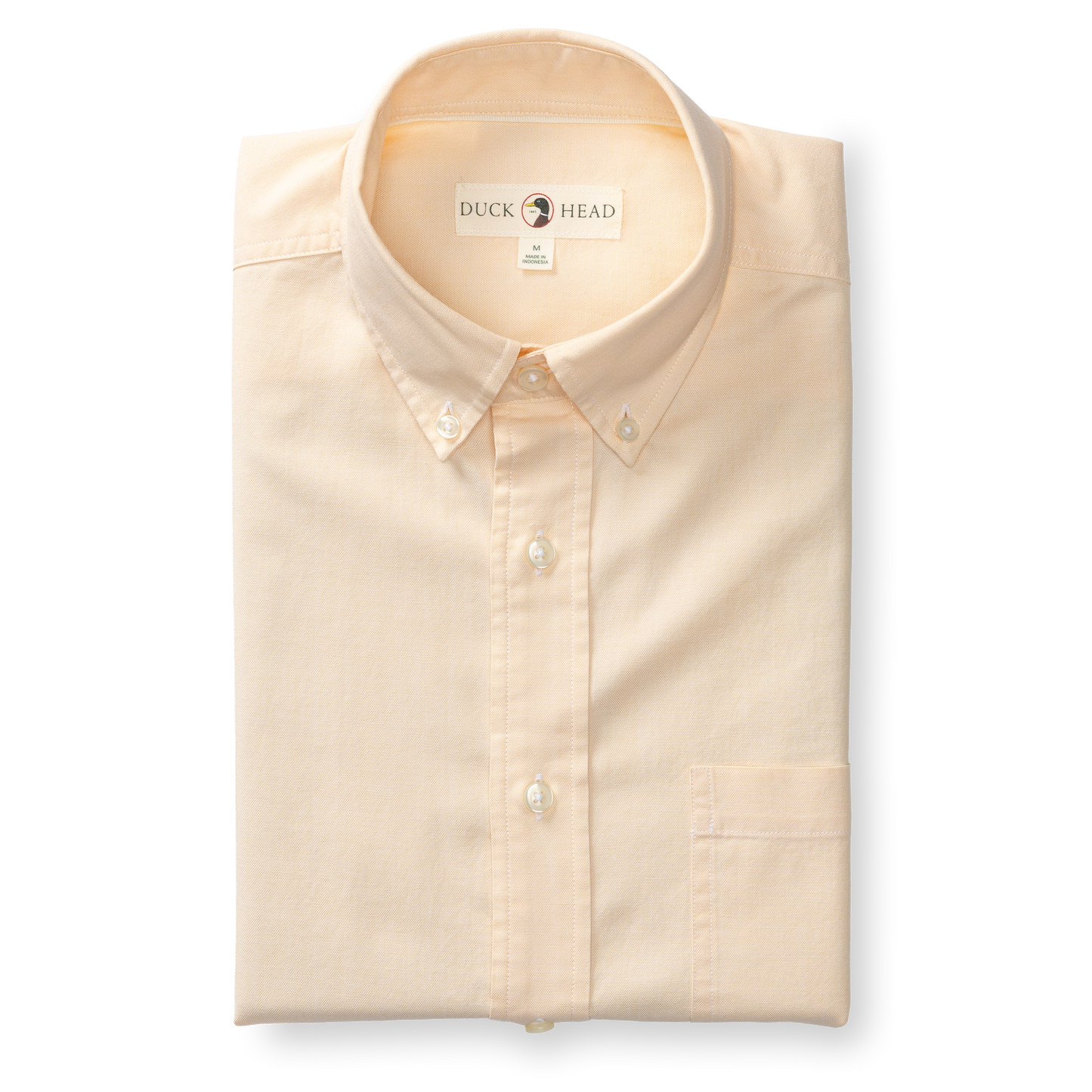 Duck Head Cotton Oxford Sport Shirt - Morris Solid - Yellow