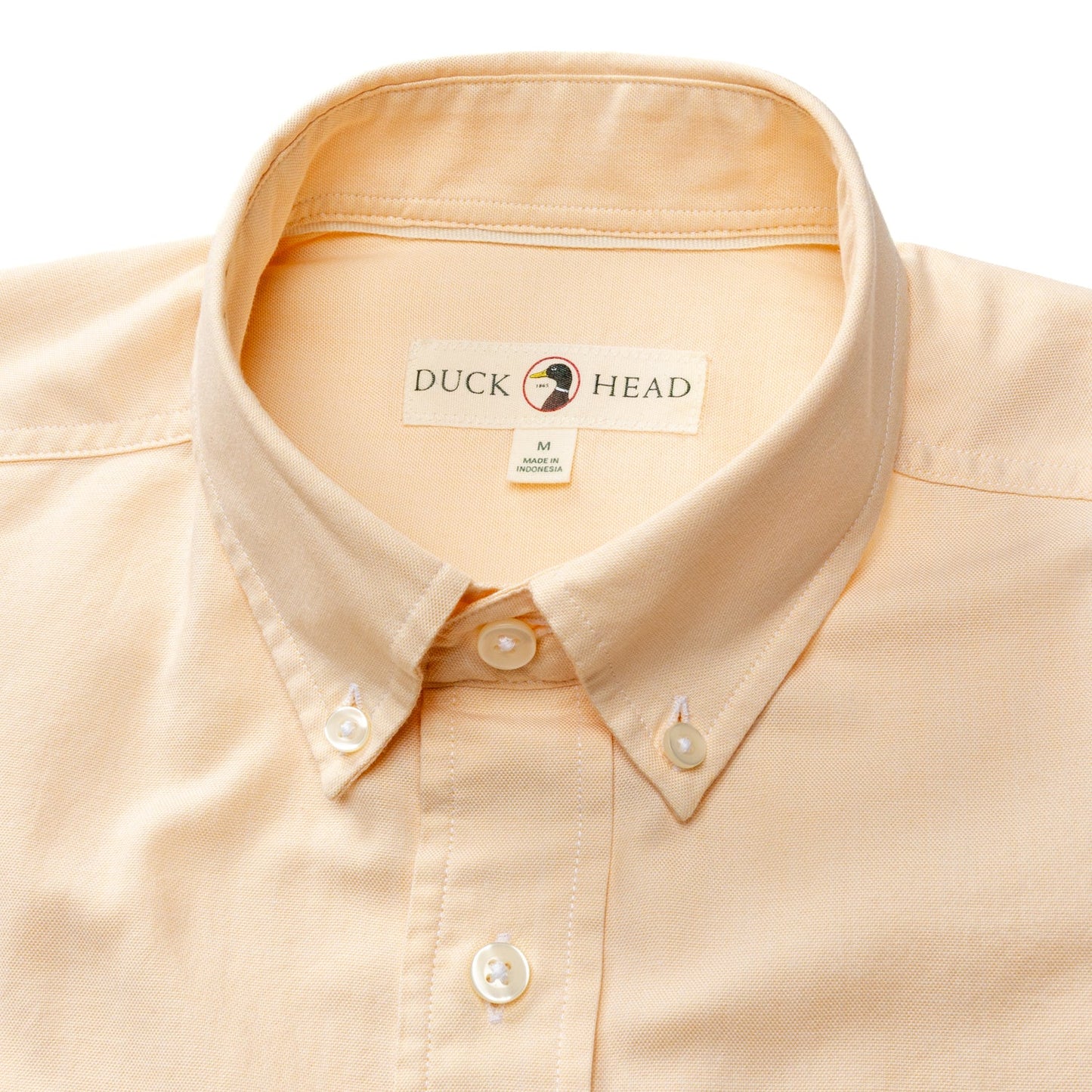 Duck Head Cotton Oxford Sport Shirt - Morris Solid - Yellow