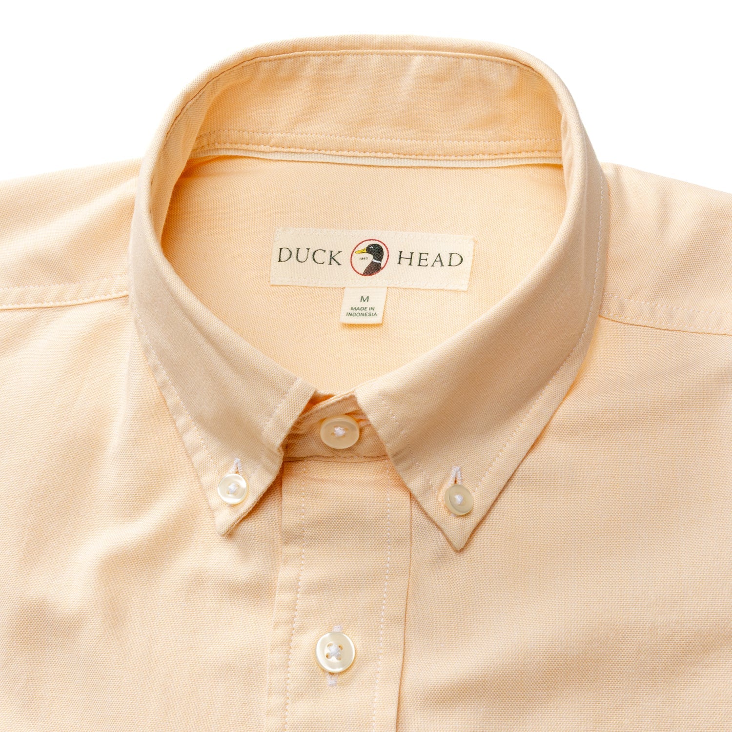 Duck Head Cotton Oxford Sport Shirt - Morris Solid - Yellow