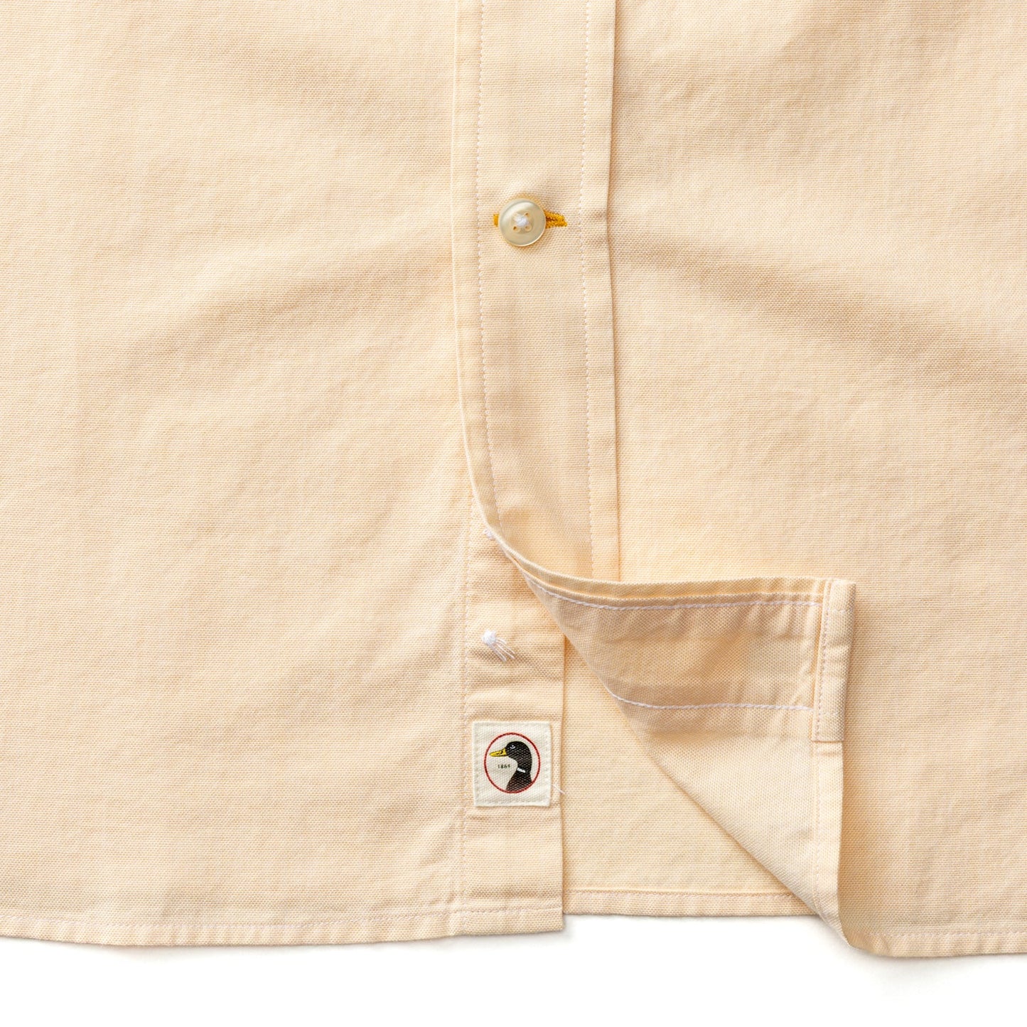 Duck Head Cotton Oxford Sport Shirt - Morris Solid - Yellow