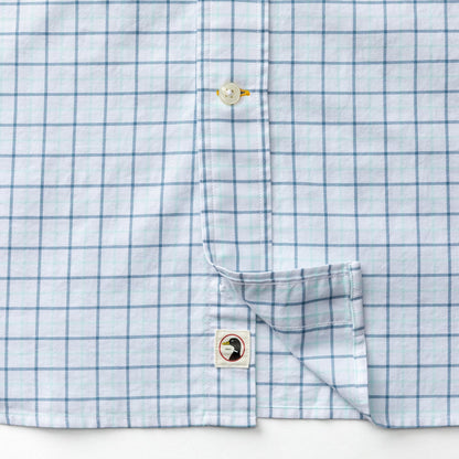 Duck Head Cotton Oxford Sport Shirt - Kline Plaid - Sunwashed Blue