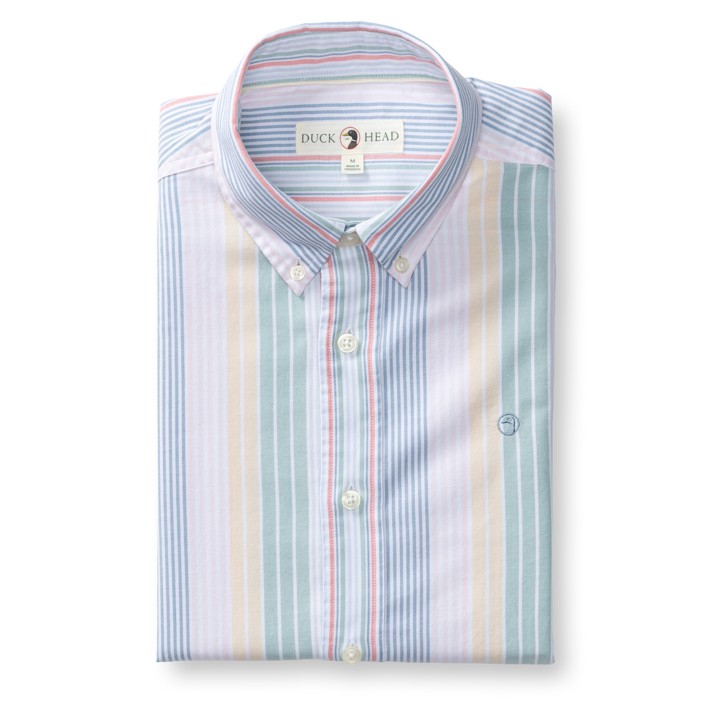 Duck Head Cotton Oxford Sport Shirt - Prescott Stripe - Multi