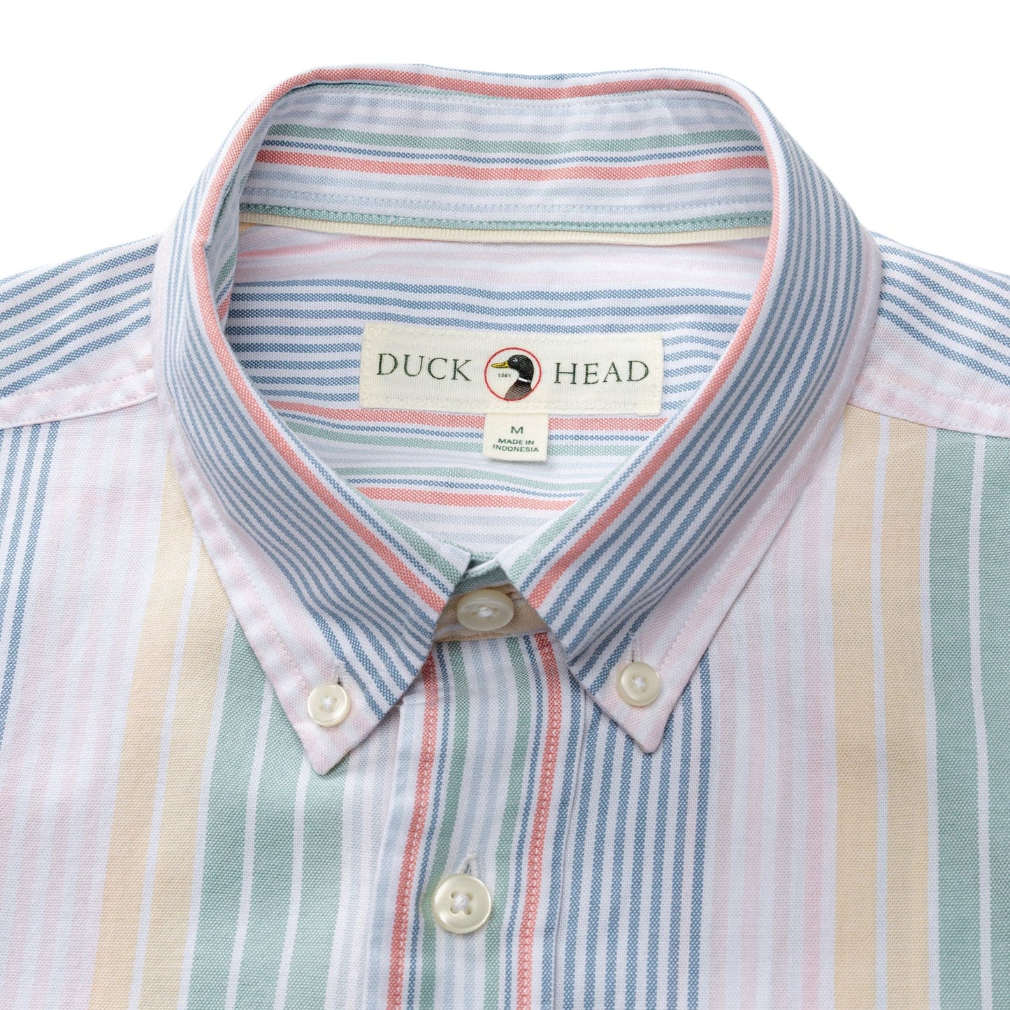 Duck Head Cotton Oxford Sport Shirt - Prescott Stripe - Multi