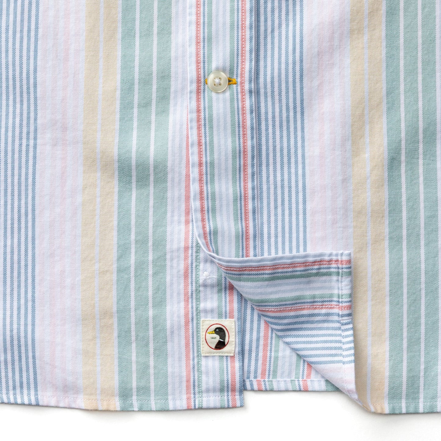 Duck Head Cotton Oxford Sport Shirt - Prescott Stripe - Multi