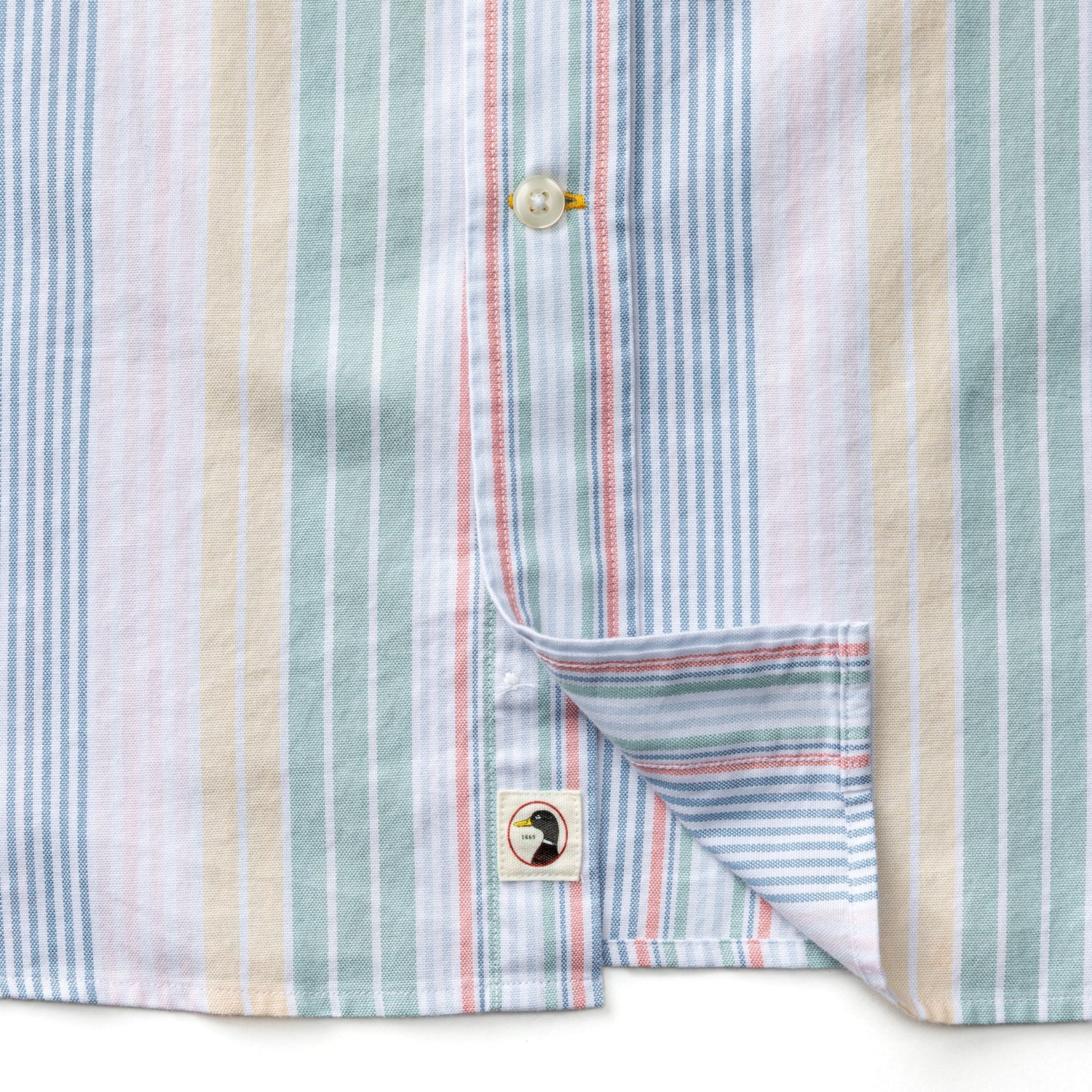 Duck Head Cotton Oxford Sport Shirt - Prescott Stripe - Multi