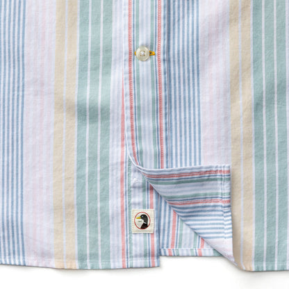 Duck Head Cotton Oxford Sport Shirt - Prescott Stripe - Multi