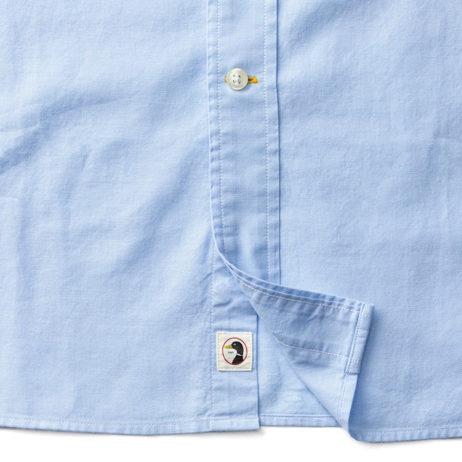 Duck Head Cotton Oxford Sport Shirt - Morris Solid - Serenity Blue