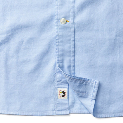 Duck Head Cotton Oxford Sport Shirt - Morris Solid - Serenity Blue