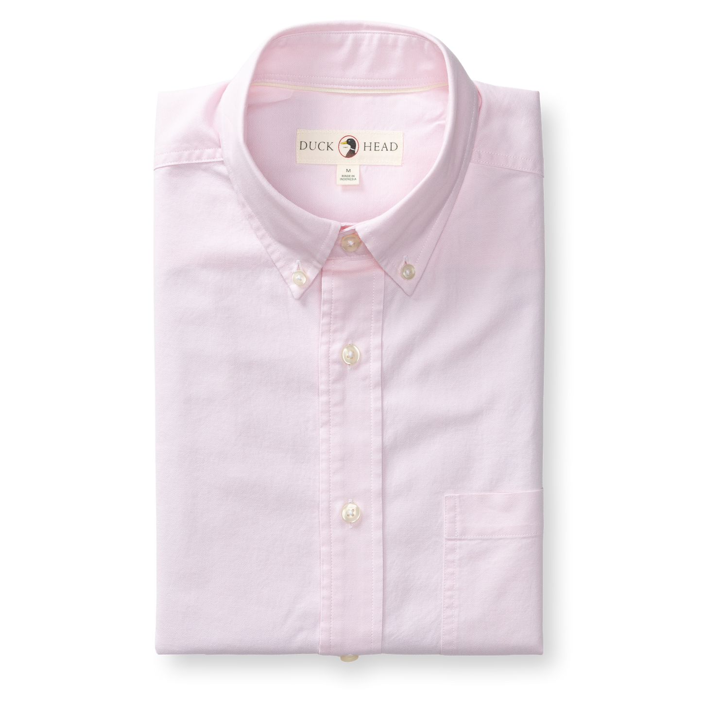 Duck Head Cotton Oxford Sport Shirt - Morris Solid - Pale Pink