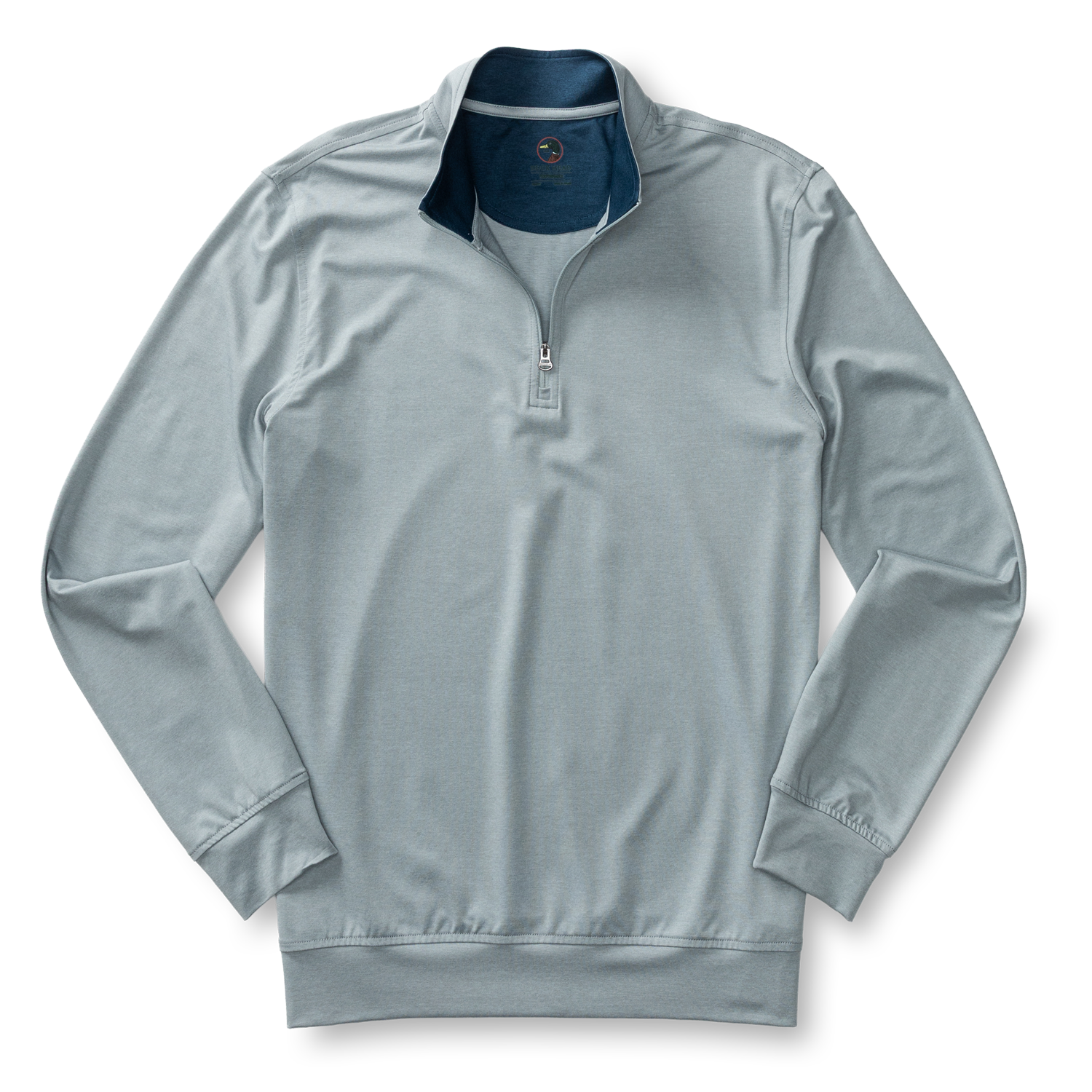 Duck Head Long Drive Performance 1/4 Zip Pullover - Quarry Grey Heather