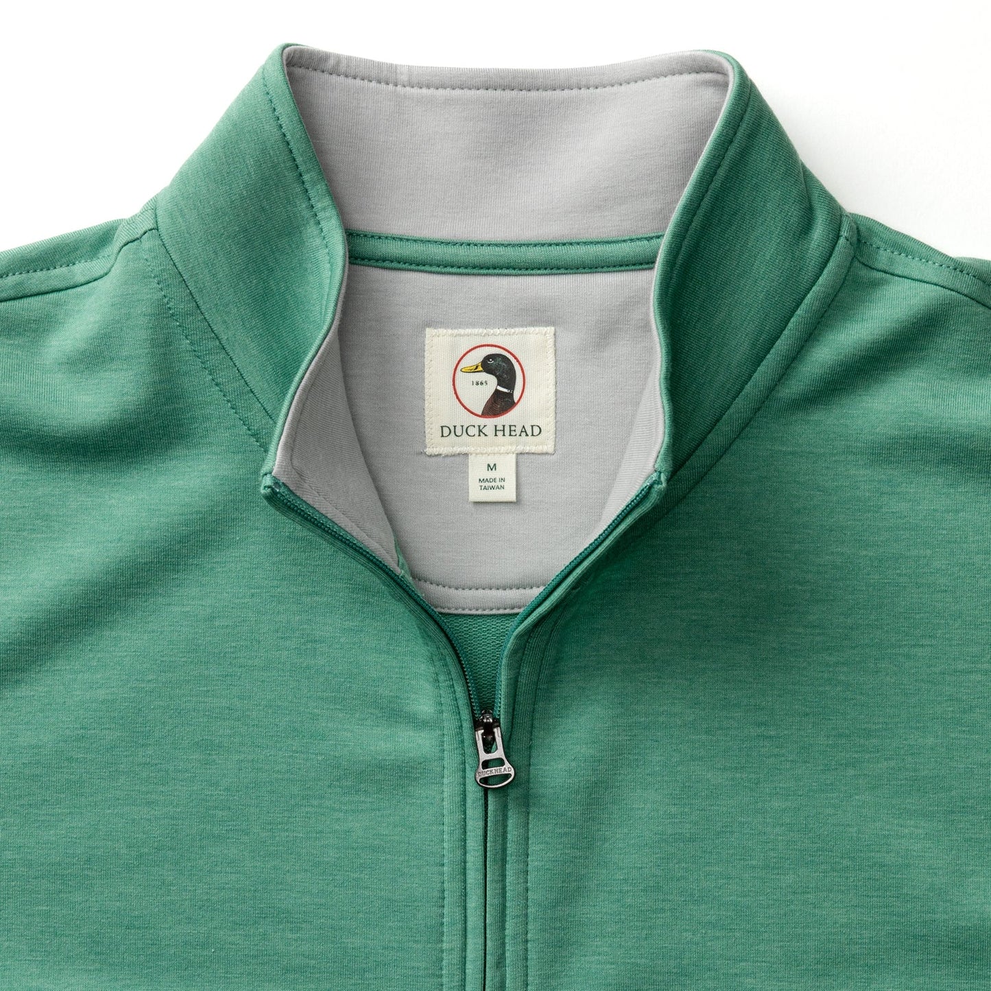 Duck Head Dunmore Performance 1/4 Zip Pullover - Aspen Green Heather
