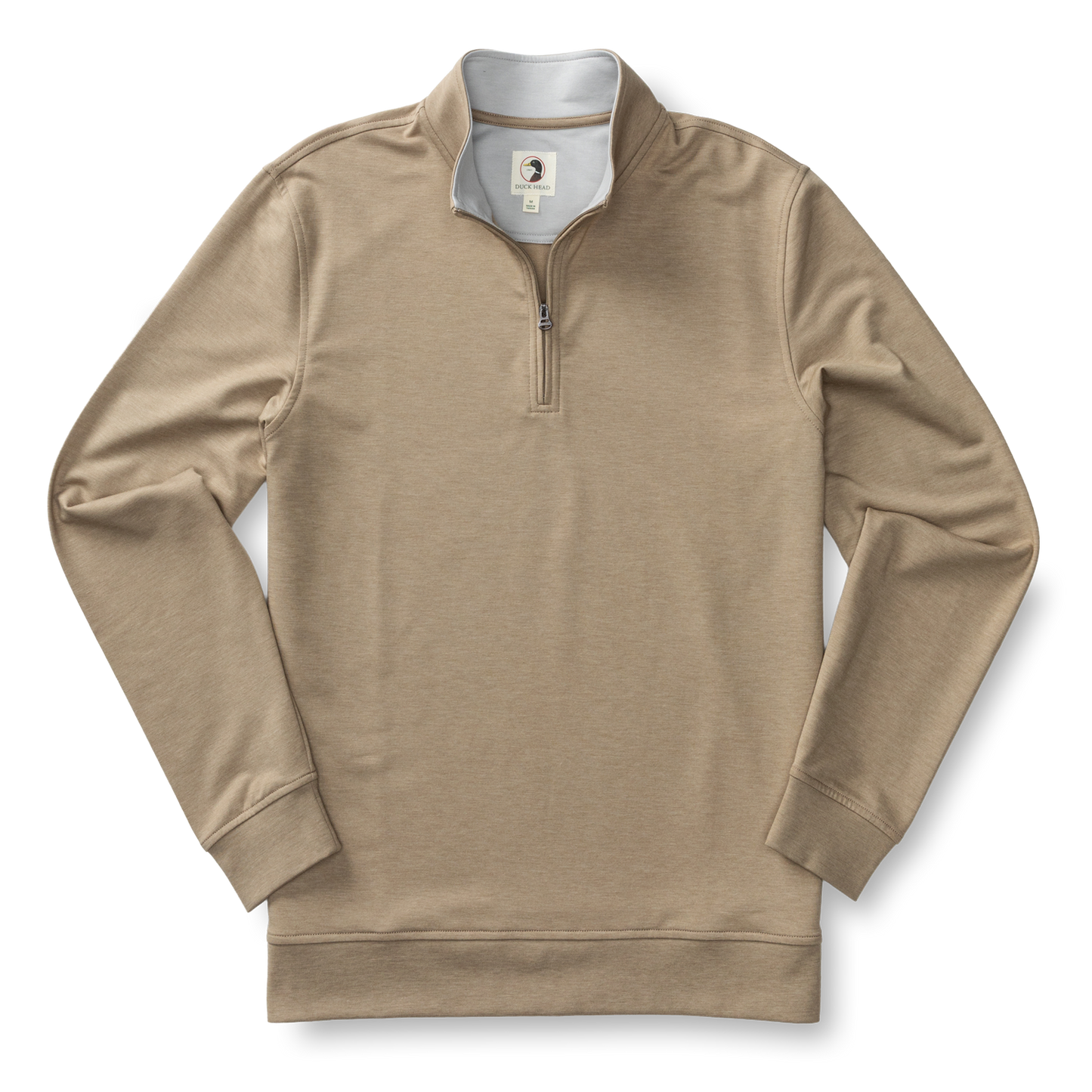 Duck Head Dunmore Performance 1/4 Zip Pullover - Clay Heather