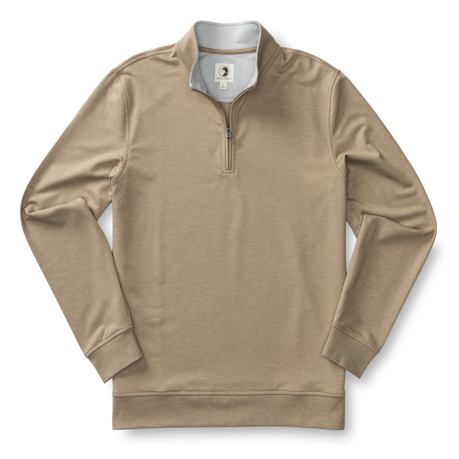 Duck Head Dunmore Performance 1/4 Zip Pullover - Clay Heather