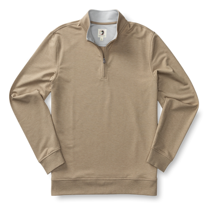 Duck Head Dunmore Performance 1/4 Zip Pullover - Clay Heather