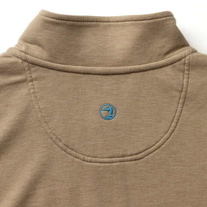 Duck Head Dunmore Performance 1/4 Zip Pullover - Clay Heather