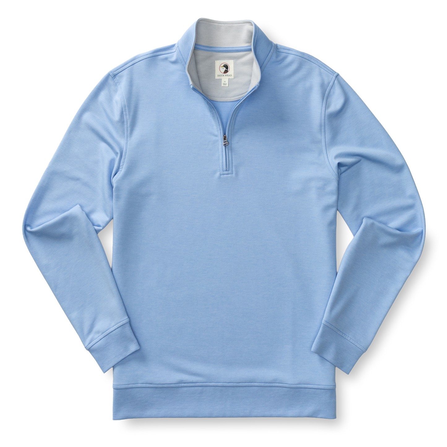 Duck Head Dunmore Performance 1/4 Zip Pullover - Serenity Blue Heather