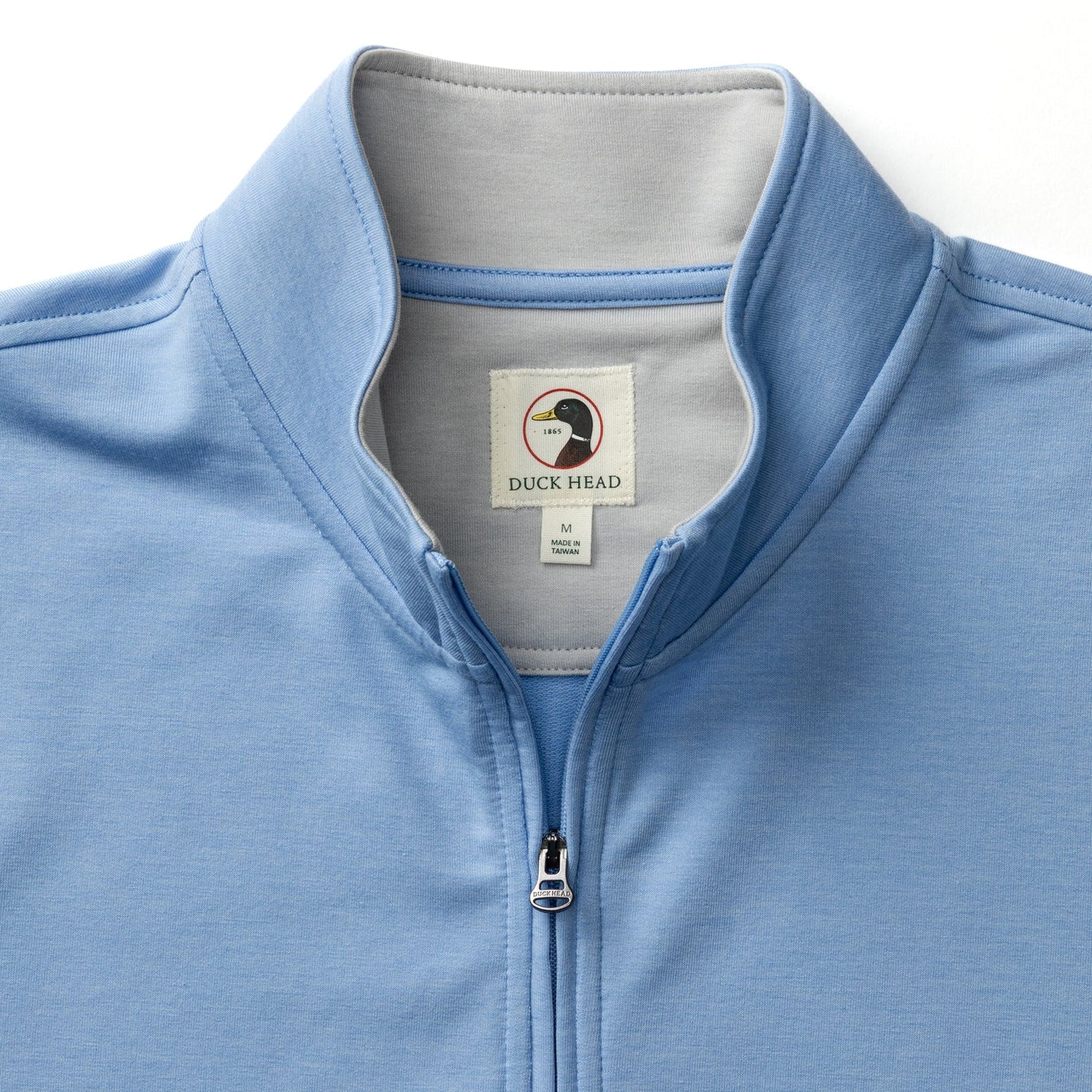 Duck Head Dunmore Performance 1/4 Zip Pullover - Serenity Blue Heather