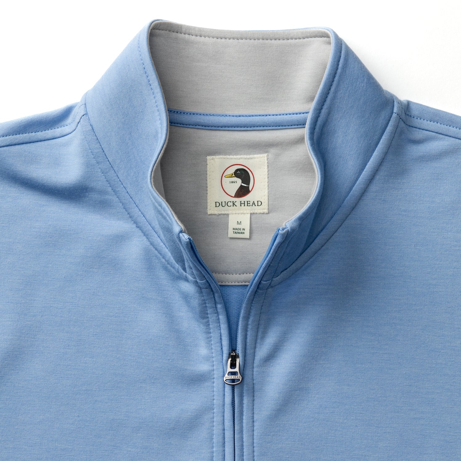 Duck Head Dunmore Performance 1/4 Zip Pullover - Serenity Blue Heather