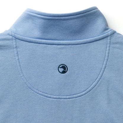 Duck Head Dunmore Performance 1/4 Zip Pullover - Serenity Blue Heather