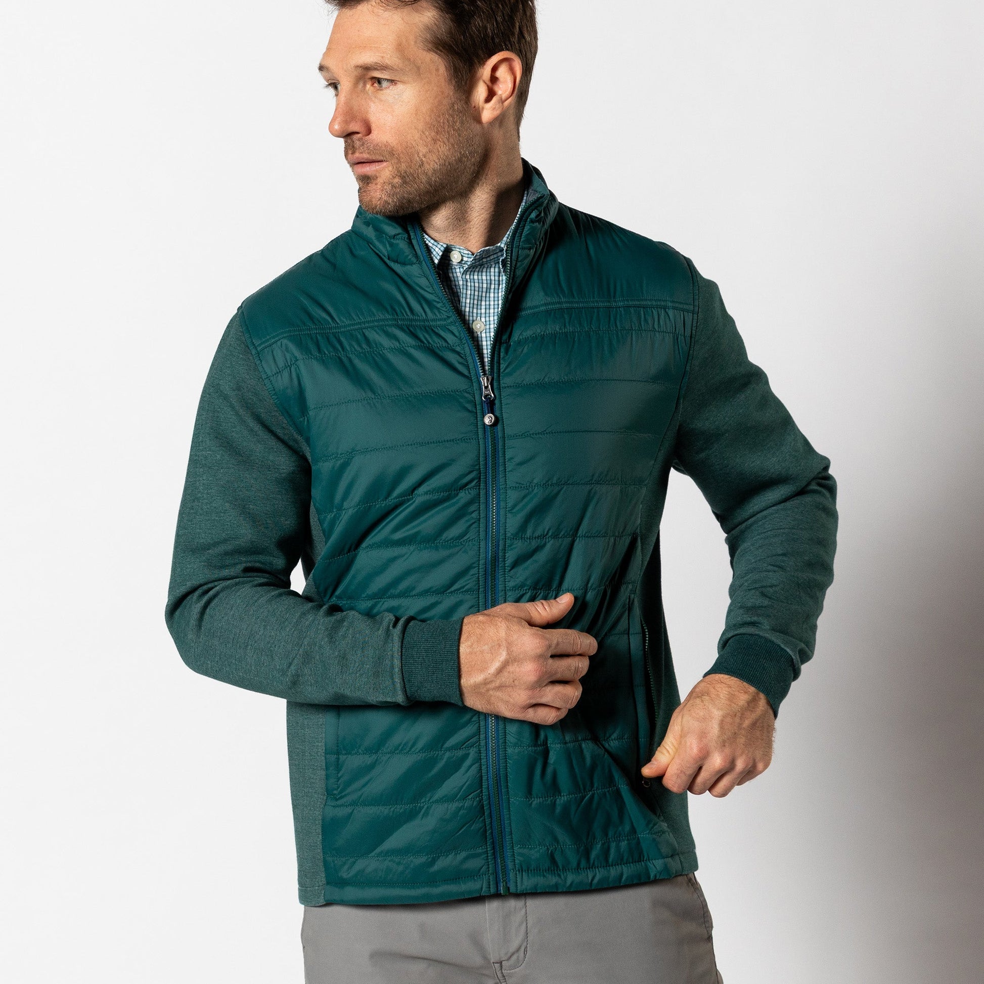 Duck Head Ridgeland Performance Quilted Jacket - Emerald Green