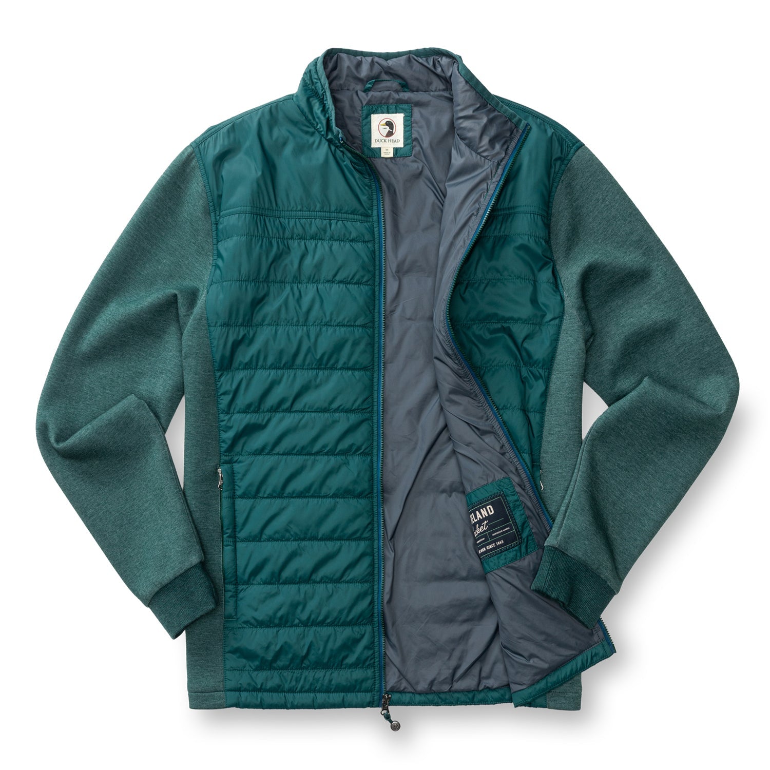 Duck Head Ridgeland Performance Quilted Jacket - Emerald Green