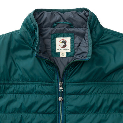 Duck Head Ridgeland Performance Quilted Jacket - Emerald Green