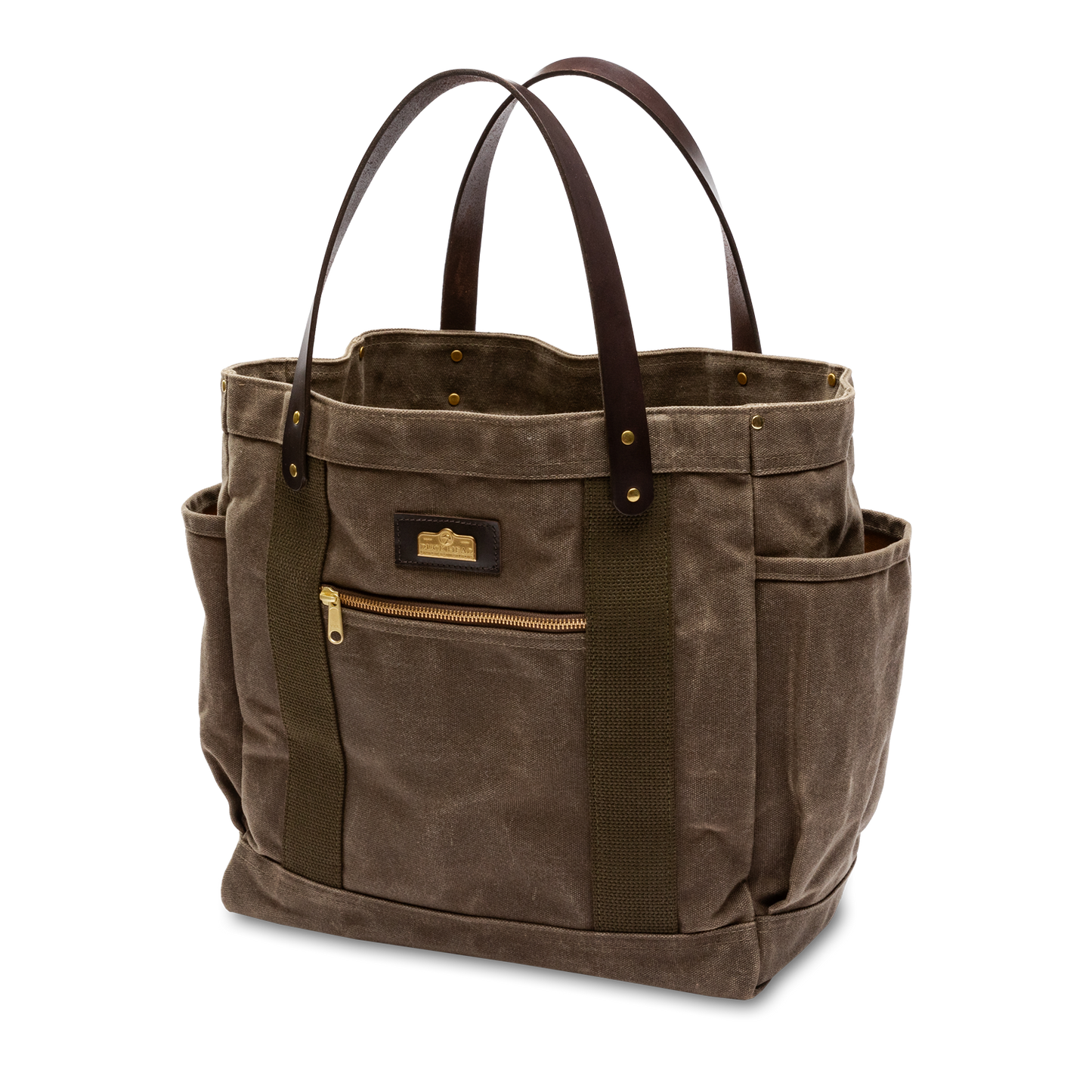 Duck Head Waxed Canvas Tote - Field Brown