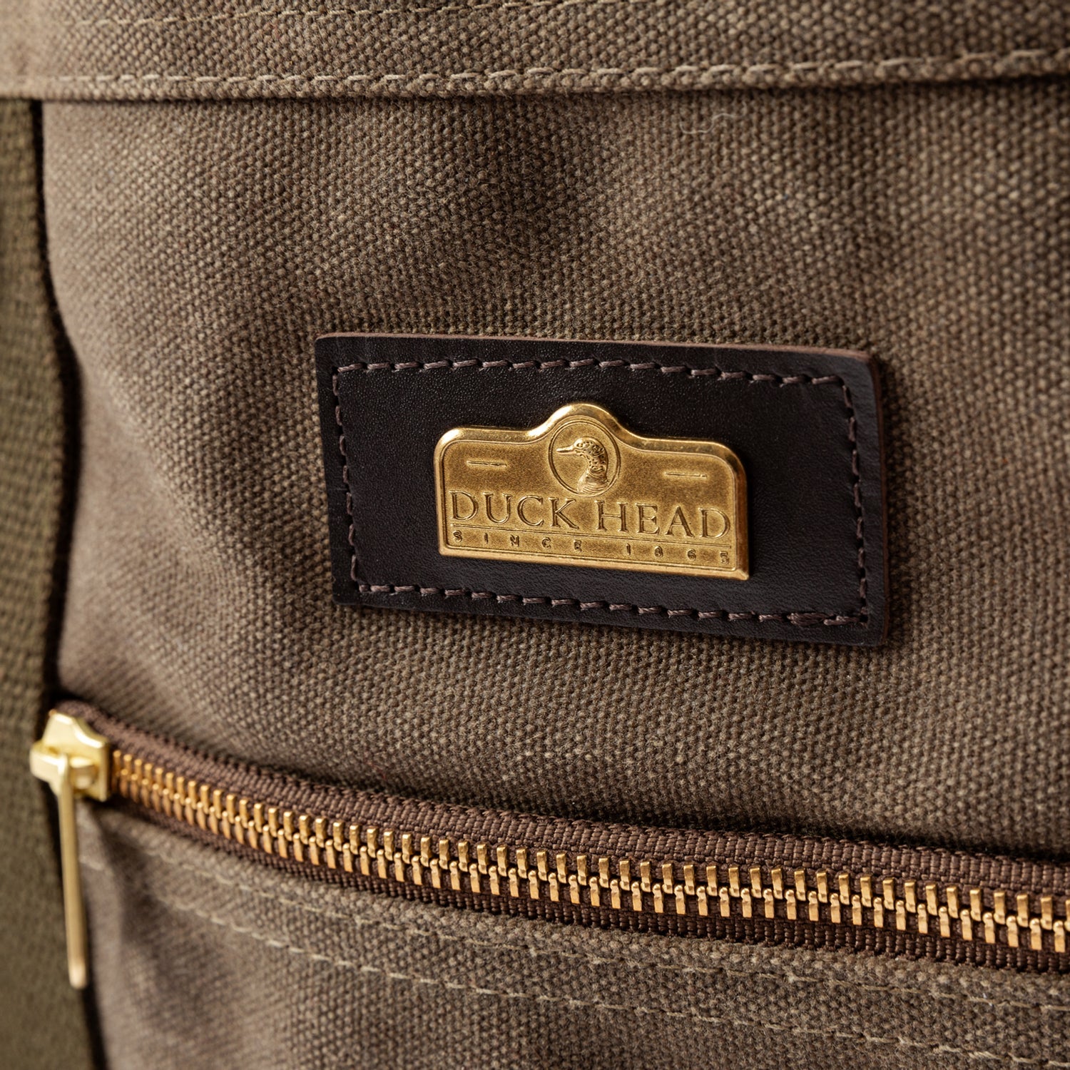Duck Head Waxed Canvas Tote - Field Brown