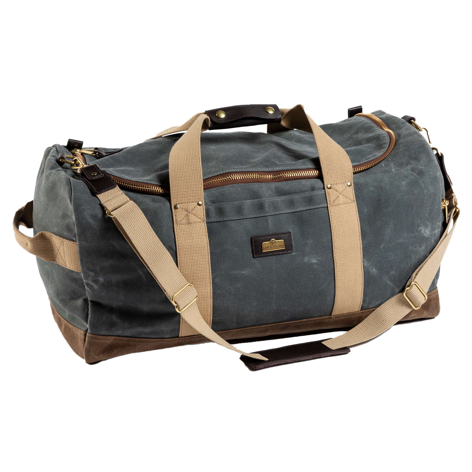 Duck Head Waxed Canvas Weekender Bag - Charcoal