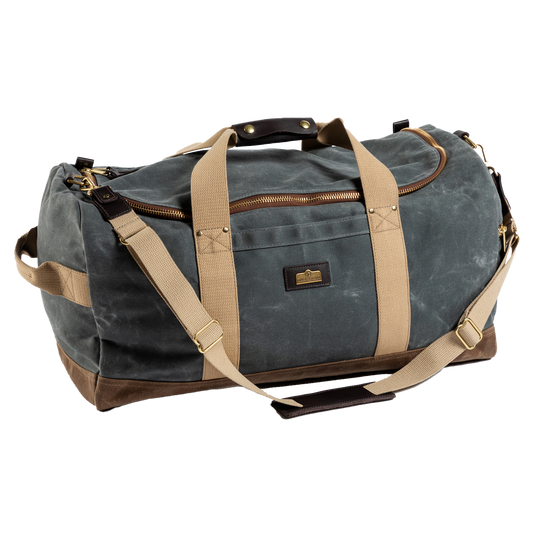 Duck Head Waxed Canvas Weekender Bag - Charcoal