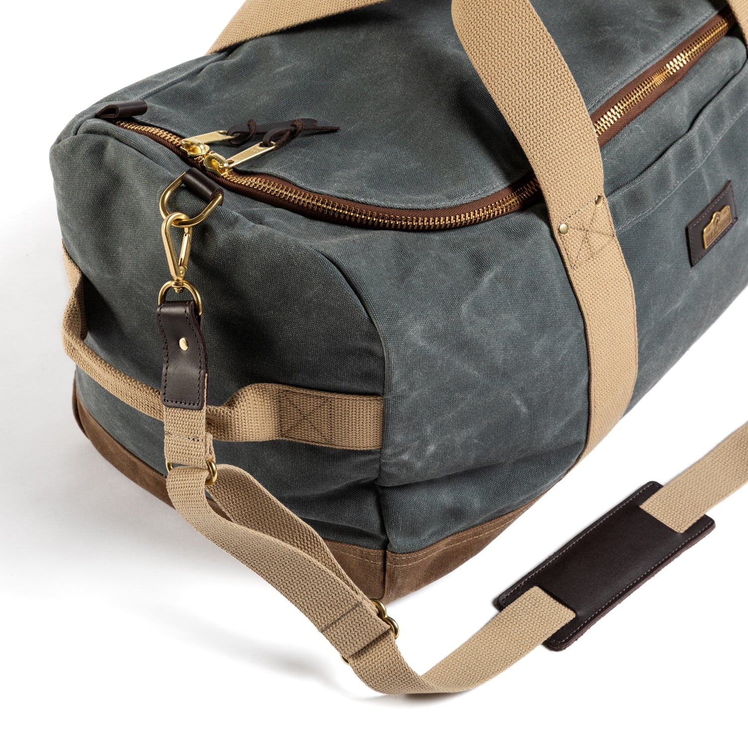 Duck Head Waxed Canvas Weekender Bag - Charcoal