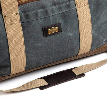 Duck Head Waxed Canvas Weekender Bag - Charcoal