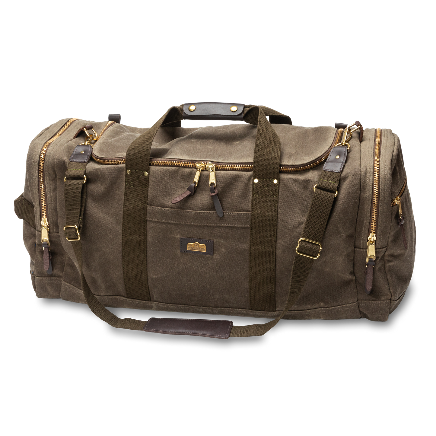 Duck Head Waxed Canvas Long-Hauler Bag - Field Brown